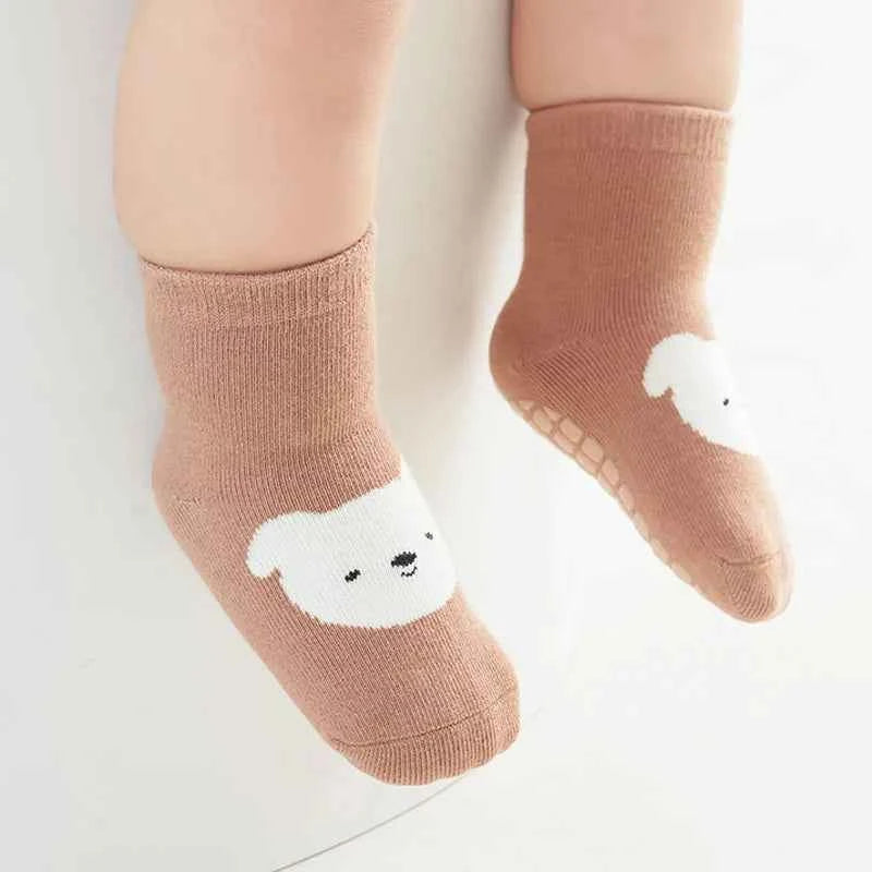 Kids Non-Slip Socks Childrens Boys Girls Floor Socks (6 Pairs)
