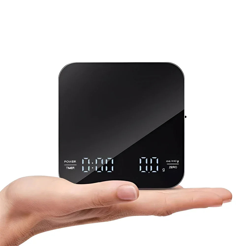 SmartBarista™ Digital Coffee Scale – LED Timer + Silicone Pad beunik