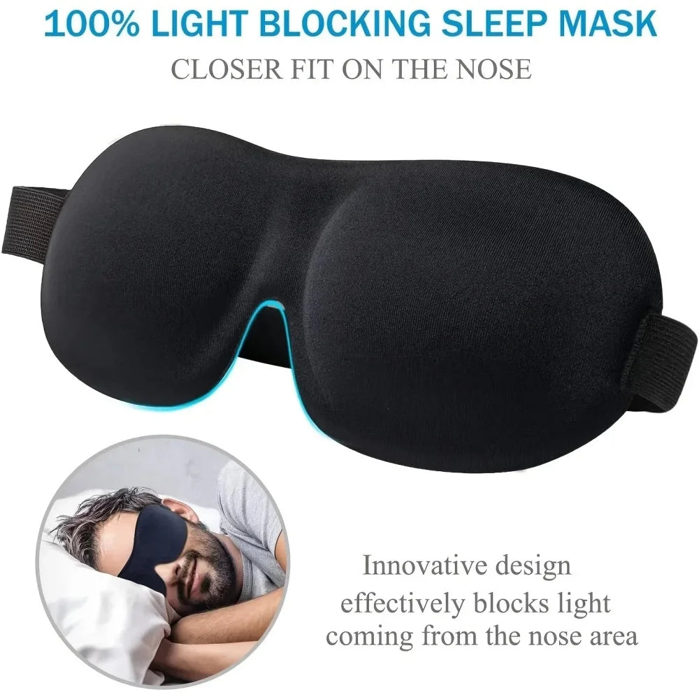 3D Sleep Mask Blindfold Sleeping Aid Soft Memory Foam beunik