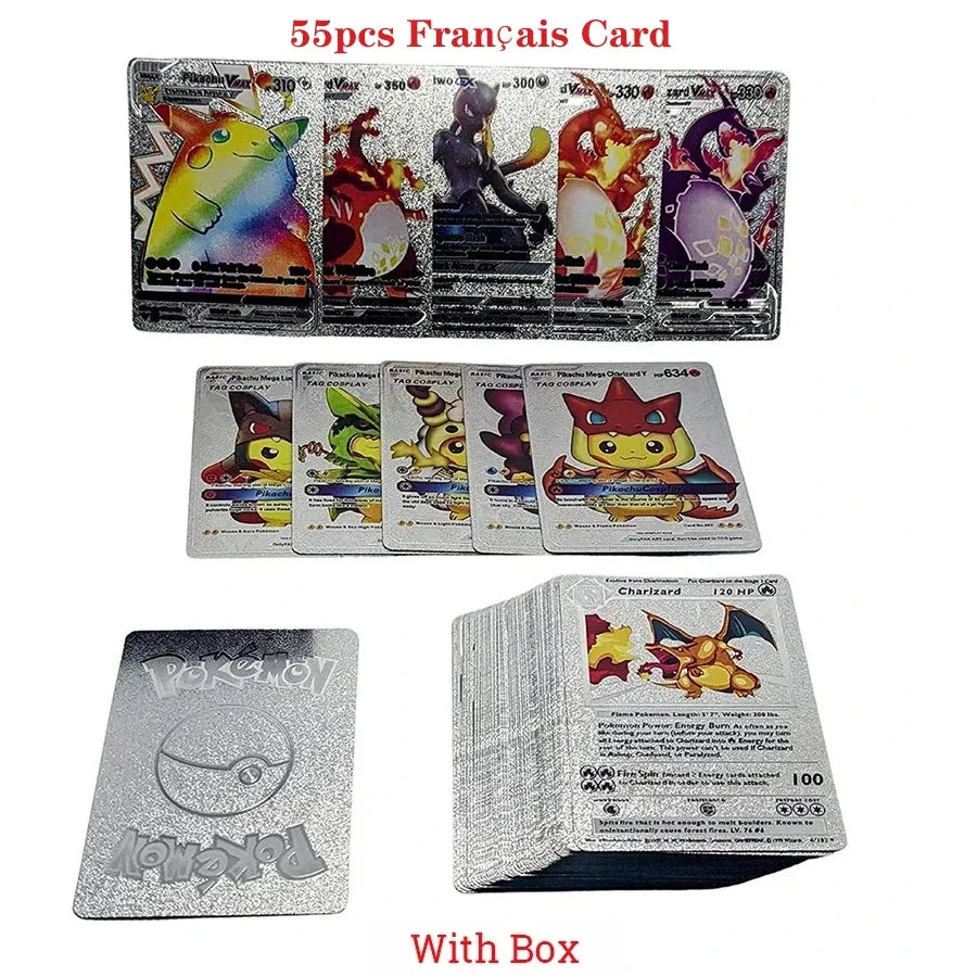 Pokemon Gold Foil Card VMAX GX Cards beunik