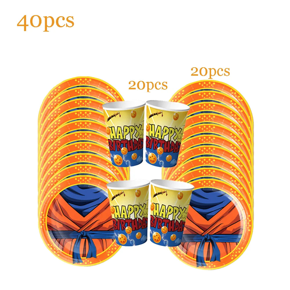 Dragonball Z Plates Set up