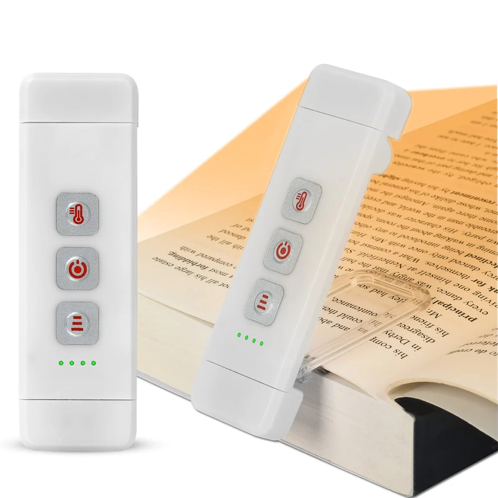 Clip-on Bookmark Book Light With Timer USB Rechargeable