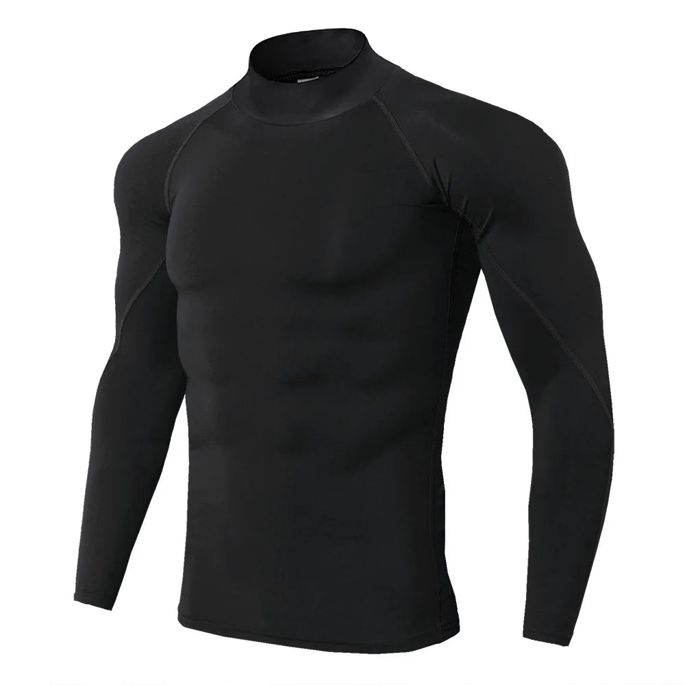 Compression T Shirt Men Long Sleeve Bodybuilding Sport Gym Clothing beunik