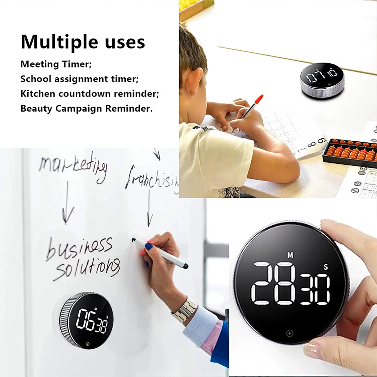 Magnetic LED Digital Kitchen Timers beunik