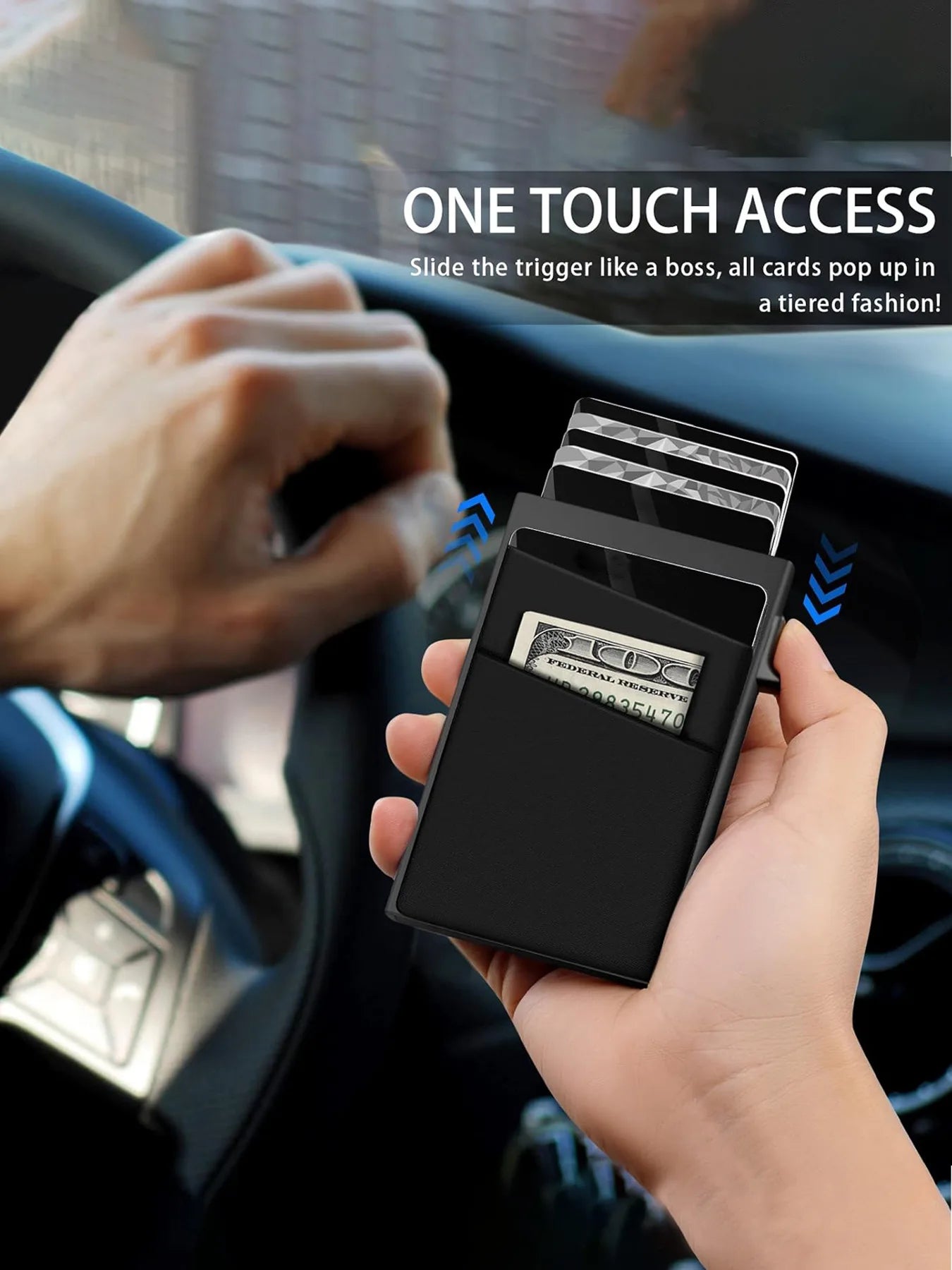 Anti-theft Travel Wallet RFID Protection Aluminum Metal Box Cardholder Case beunik