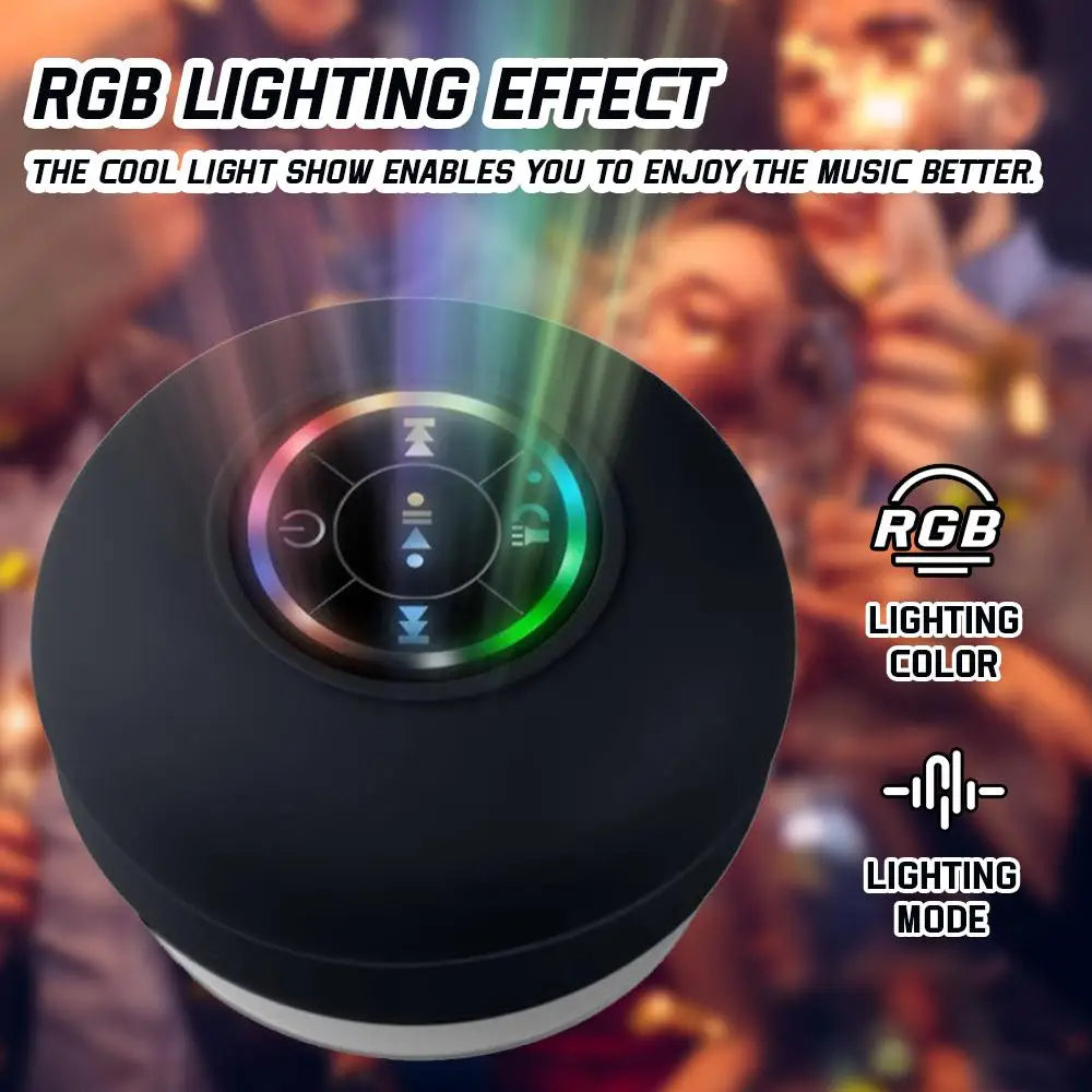 Waterproof Bluetooth Speaker with Colorful LED Lights beunik