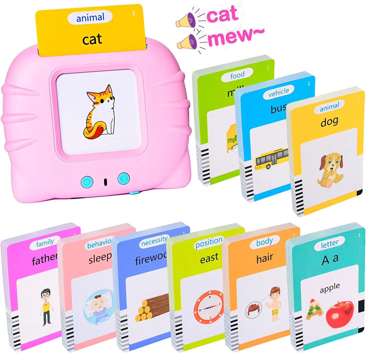 Talking Flash Cards Early Educational Toys Early Childhood Learning beunik