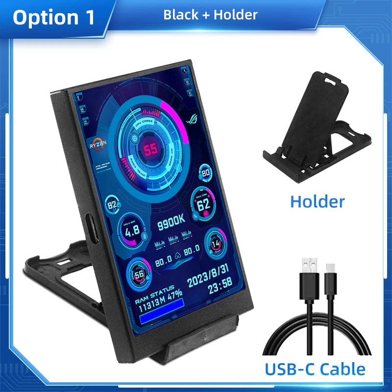 3.5 Inch IPS Type C Secondary Screen for Computer Stats beunik
