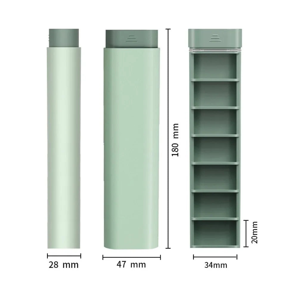 Weekly Pill Organizer – 7-Compartment Portable Storage Case beunik