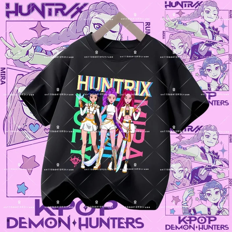 KPOP DEMON HUNTERS Kids T-Shirts – HUNTR/X Collection