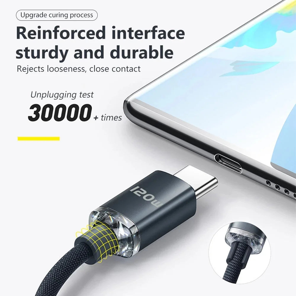 120W USB C to Type C Fast Charging Cable beunik