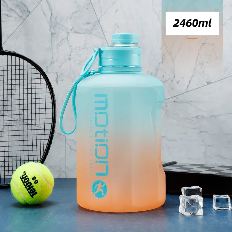 2 Litre Sports Water Bottle With Straw Large Capacity Fitness beunik