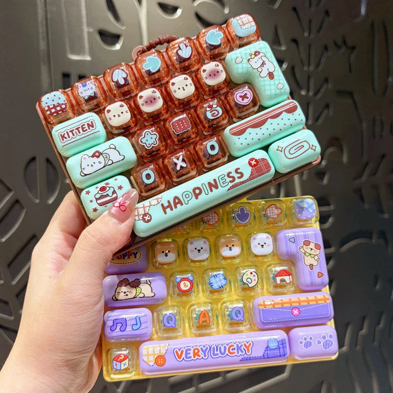 Mini Keyboard Fidget Keychain