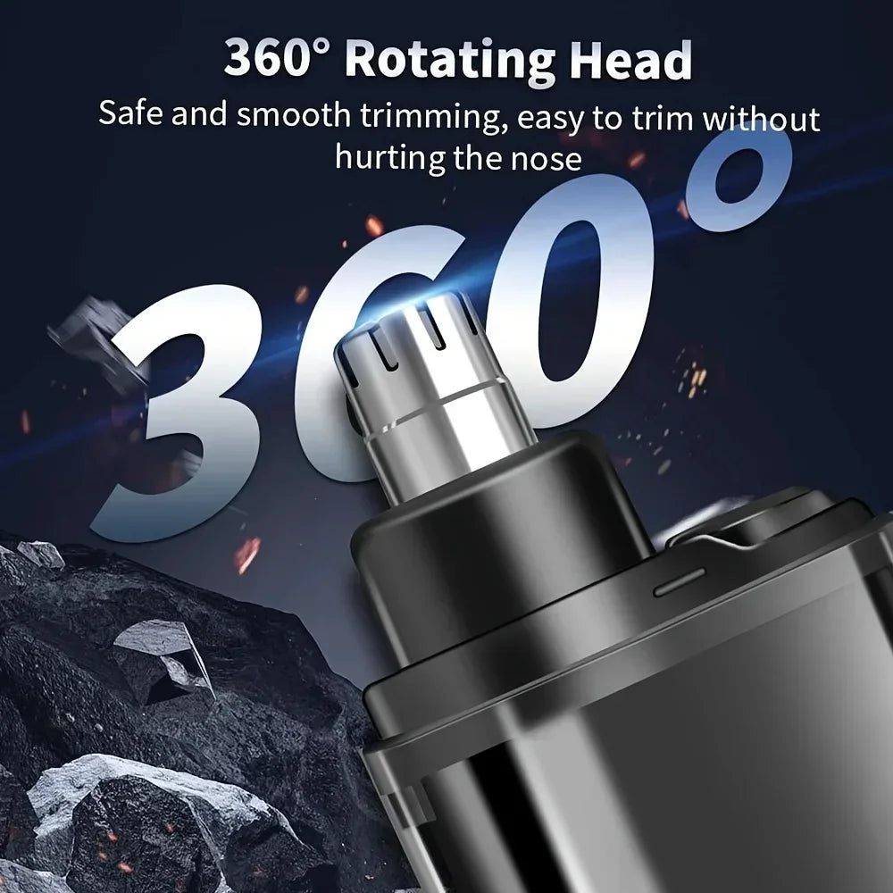 Compact Grooming Kit Nose Ear Hair Trimmer for Men USB C Rechargeable beunik