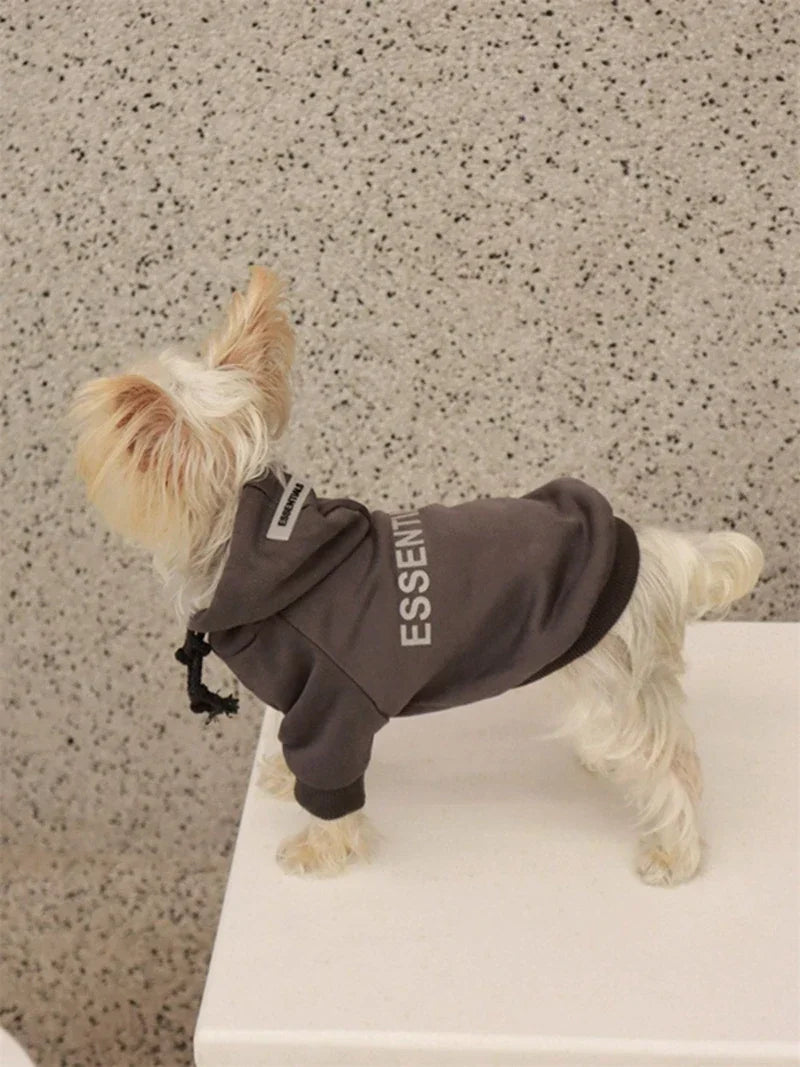 Dog Hoodies Letter Fleece Lined Puppy Sweatshirt Soft Warm Winter Sweater beunik