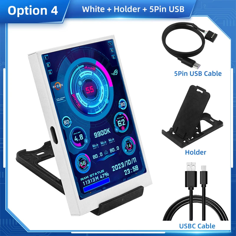 3.5 Inch IPS Type C Secondary Screen for Computer Stats beunik