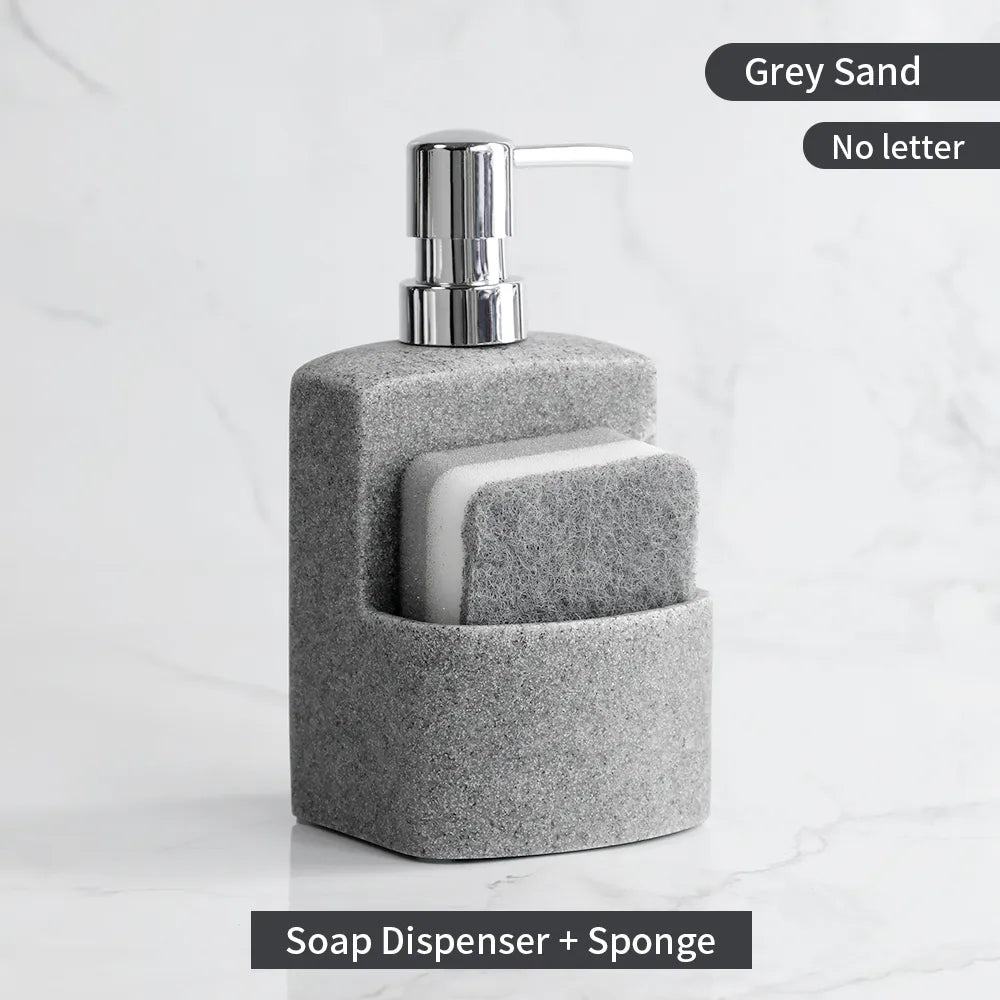 Liquid Hand Soap Dispenser Pump Bottle Caddy with Storage Compartment