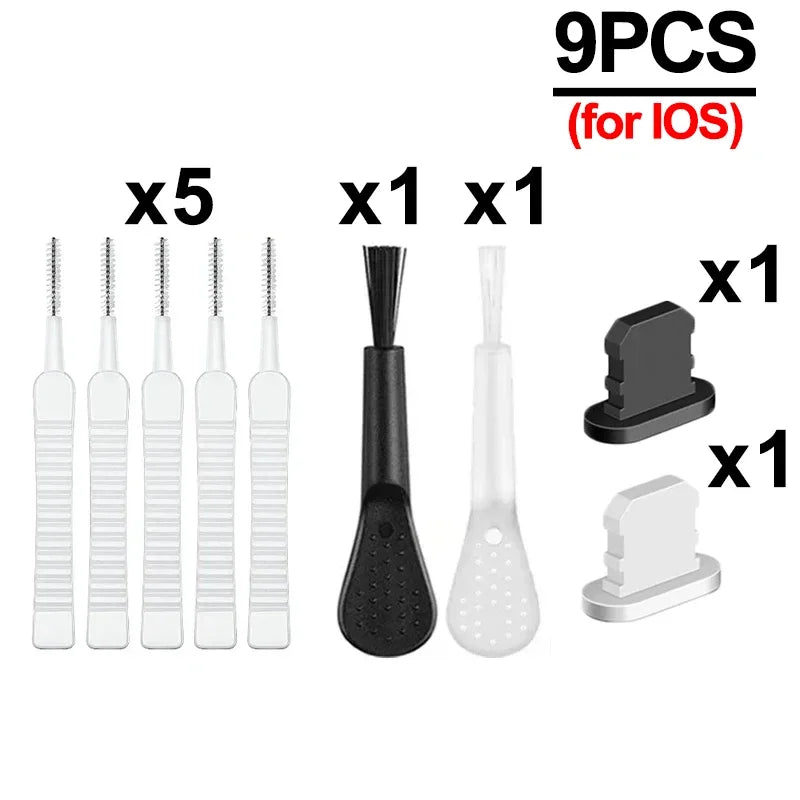 Cleaning Kit For Phone Charging Port Dust Plug with Brush iPhone Samsung beunik
