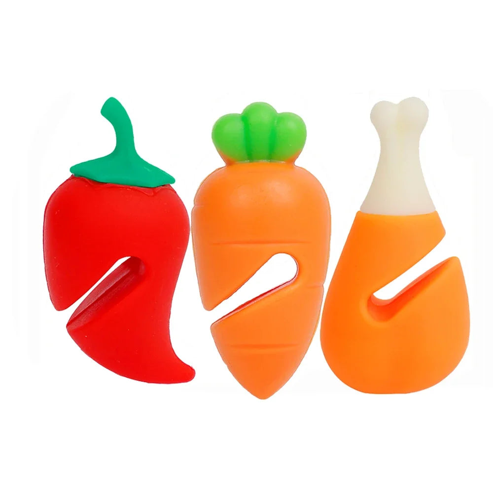 3/1Pcs Silicone Pot Lid Holder Carrot Shape Heat-resistant beunik