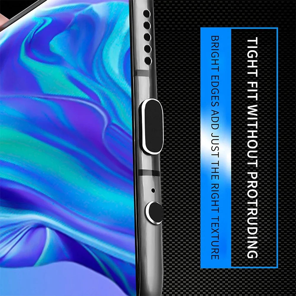 USB C Dust Plug With Cleaning Brush Anti Dust USB-C Plug Cover Charging Port Cover Caps (4 piece)