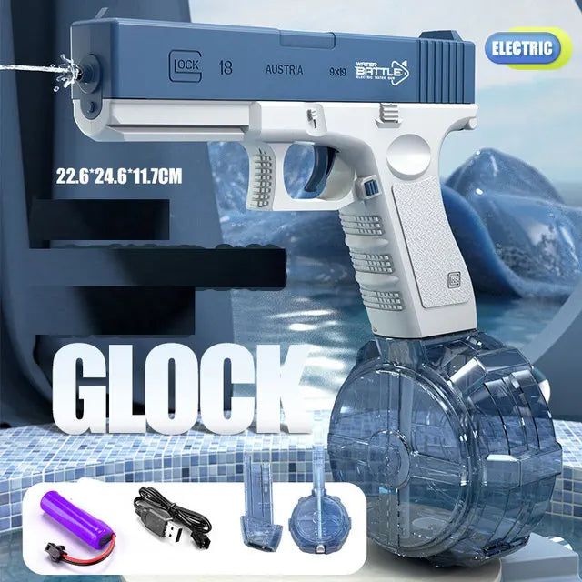 Children's fully automatic electric water glock gun beunik