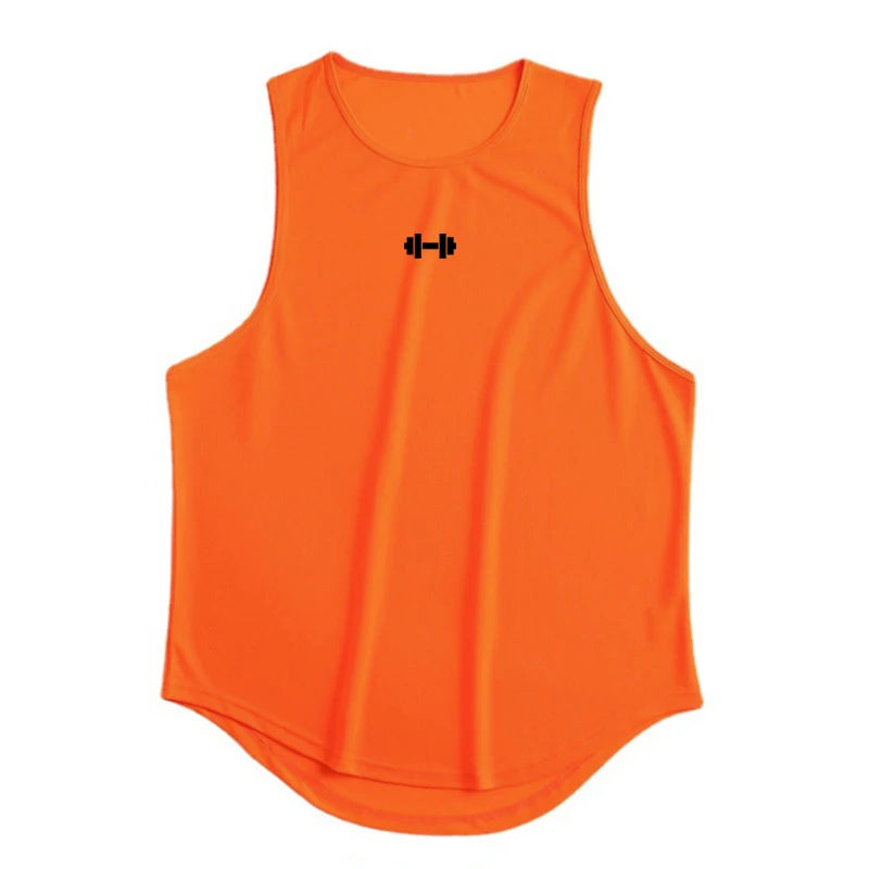 Summer Tank Top Mens Gym Fitness