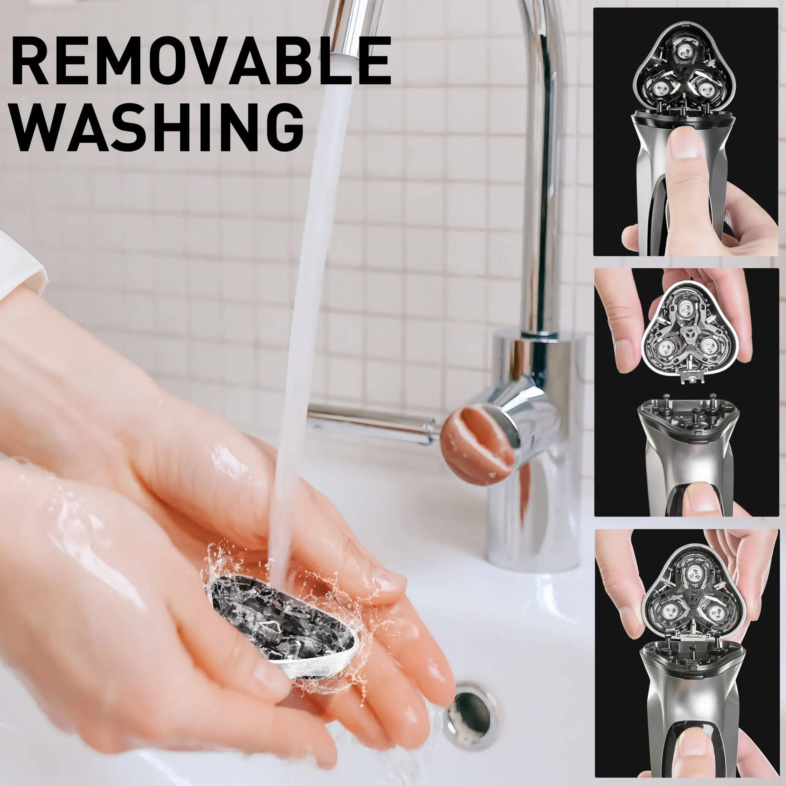 Blackstone Electrical Rotary Shaver for Men Floating Blade Washable Type-C USB Rechargeable beunik