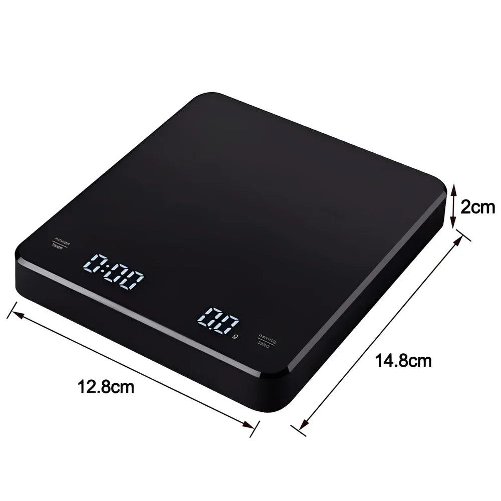SmartBarista™ Digital Coffee Scale – LED Timer + Silicone Pad beunik