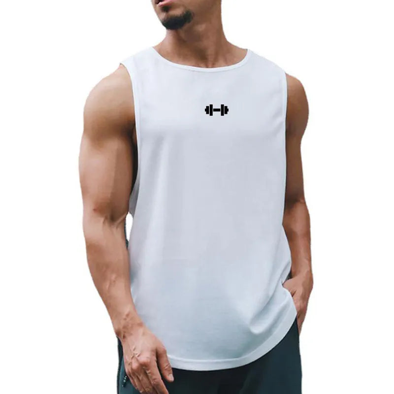 Summer Tank Top Mens Gym Fitness