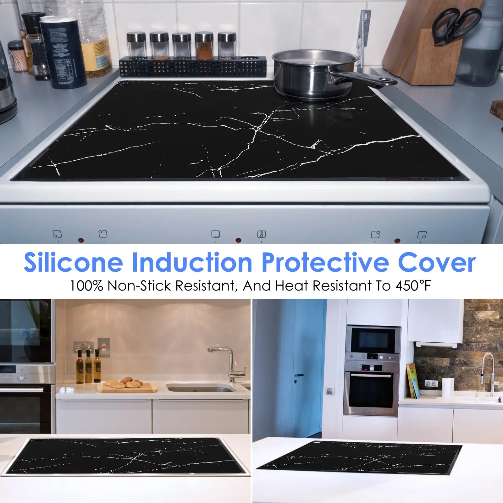 Large Induction Protector Mat Cover Cooktop Scratch Protector (52x78cm) beunik