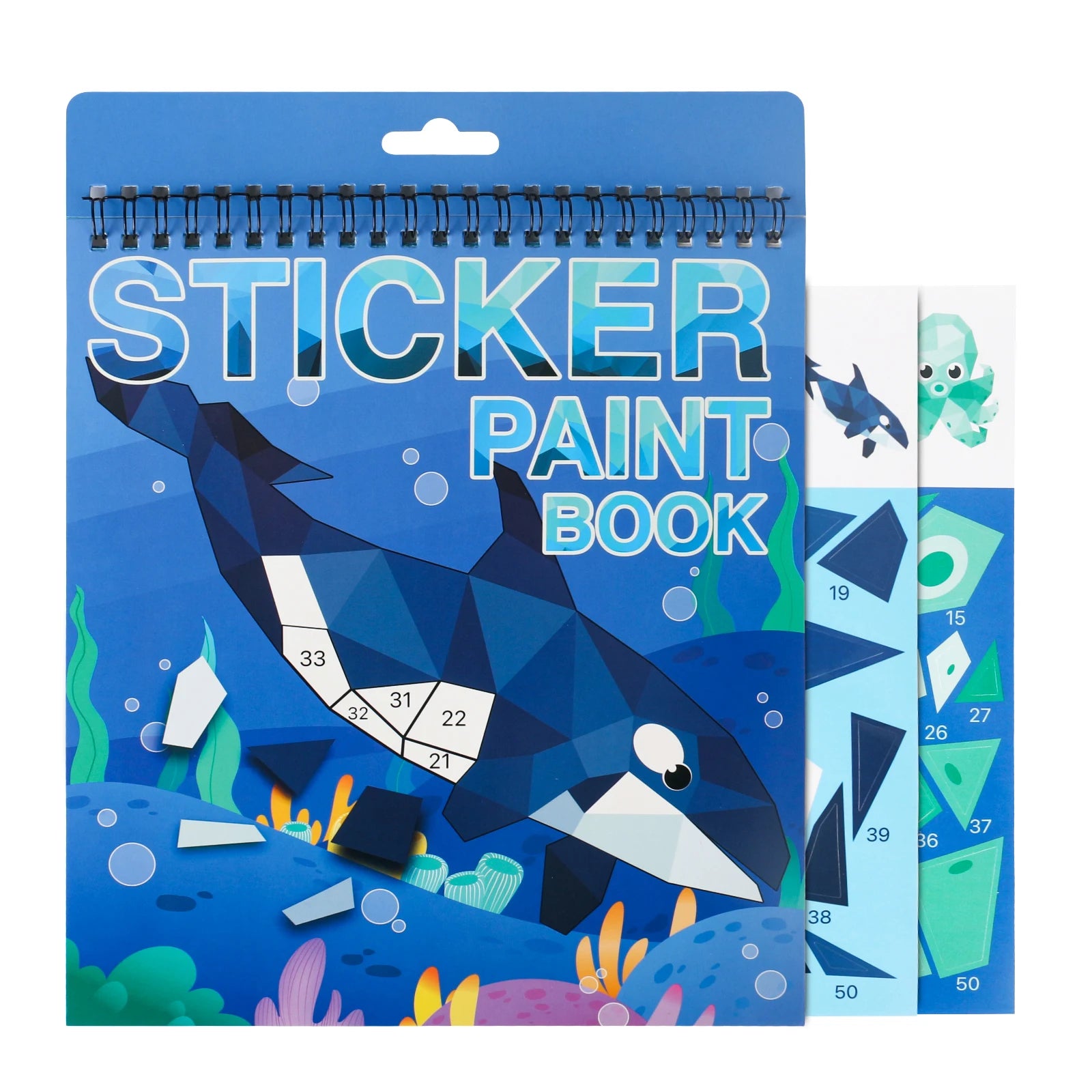 Sticker Book Crafts for Kids Ages 4-8, Sticker by Number for brain games beunik