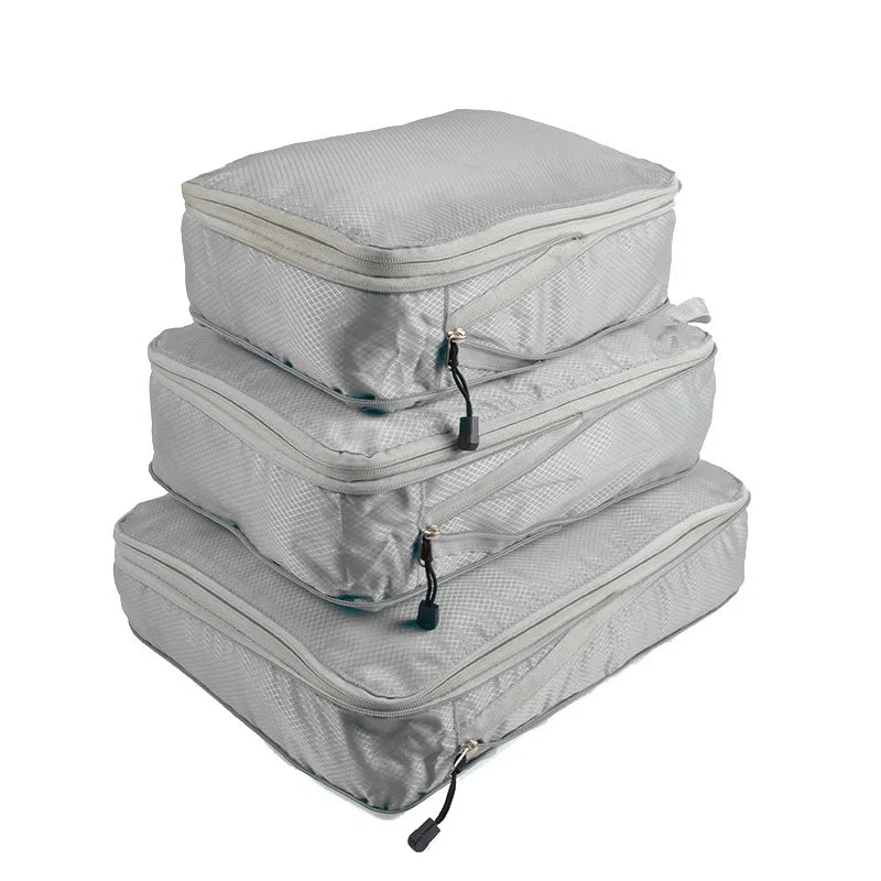 Compressible Packing Travel Storage Bag Cubes Waterproof (Set of 3) beunik