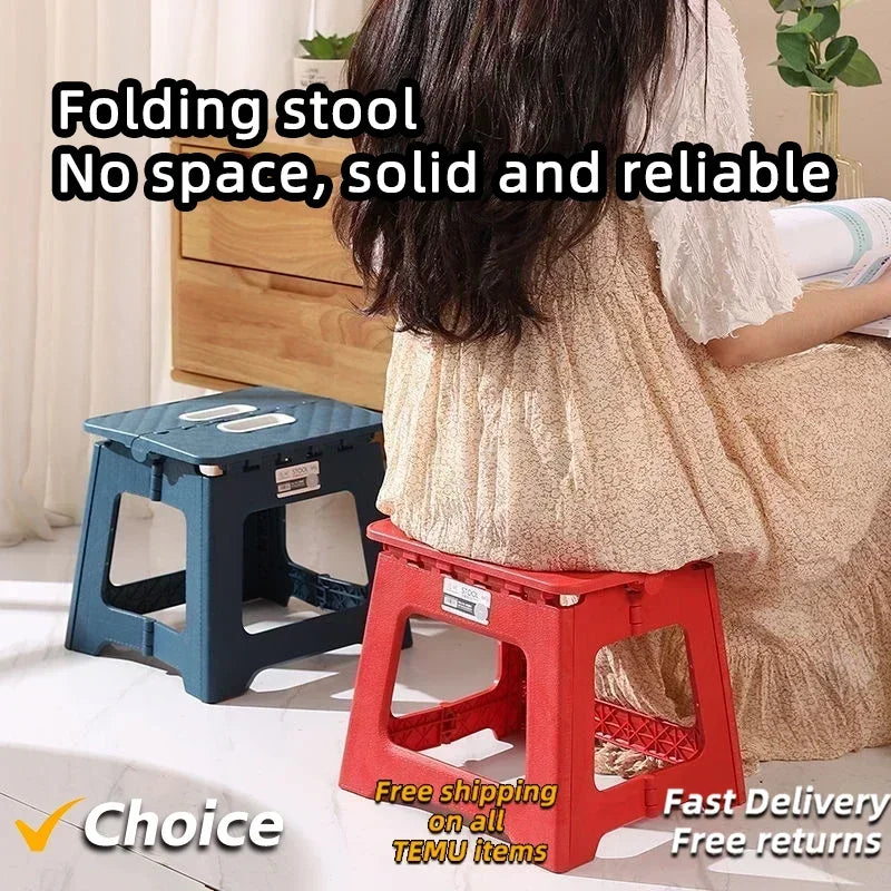 Portable Folding Stool Thickened Plastic Saddle Chair beunik