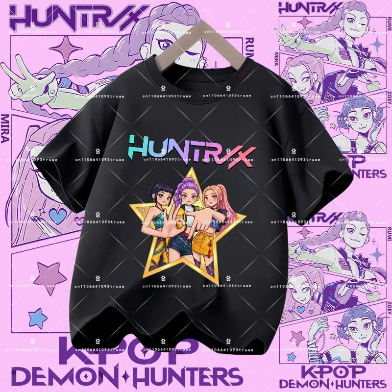 KPOP DEMON HUNTERS Kids T-Shirts – HUNTR/X Collection