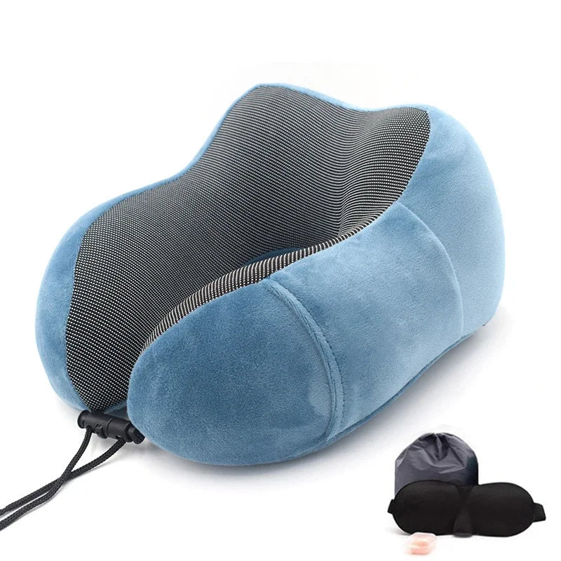 U-Shape Travel Pillow Pure Memory Foam Neck Pillow beunik