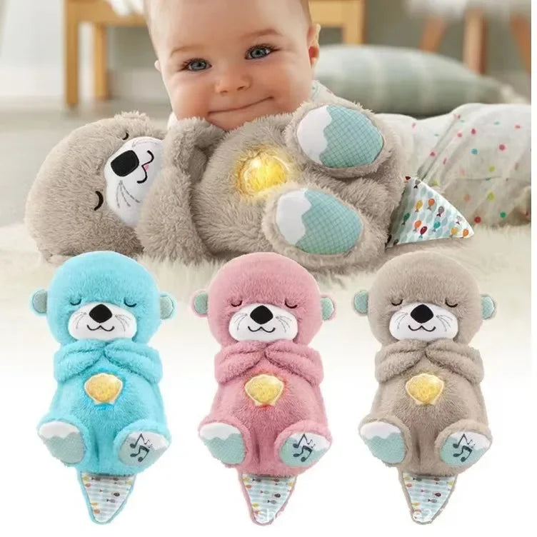 Baby Breathing Bear Baby Soothing Otter Plush Doll beunik