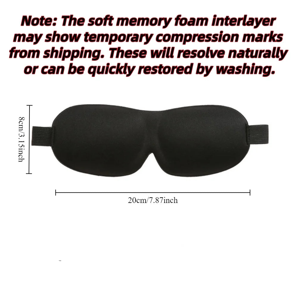 3D Sleep Mask Blindfold Sleeping Aid Soft Memory Foam beunik