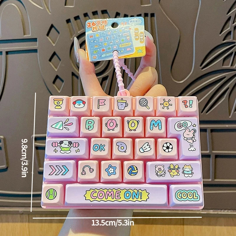 Mini Keyboard Fidget Keychain