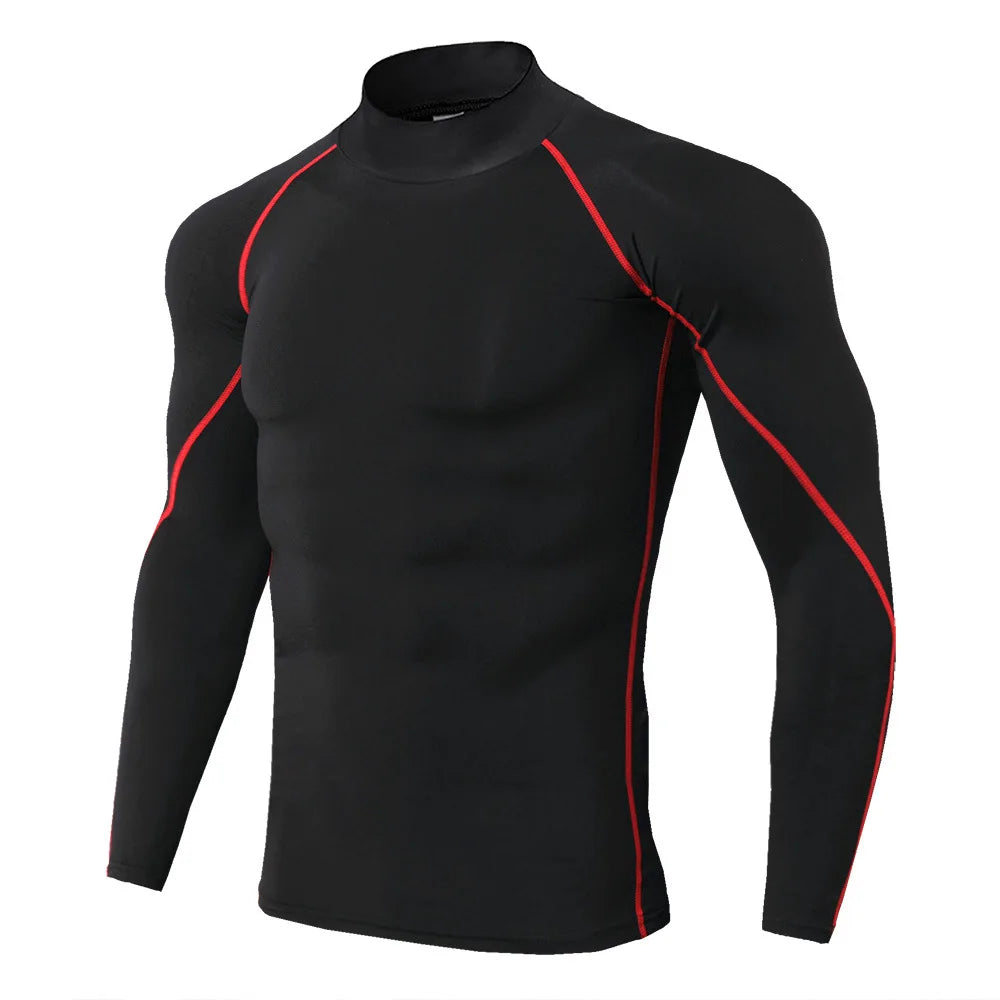 Compression T Shirt Men Long Sleeve Bodybuilding Sport Gym Clothing beunik