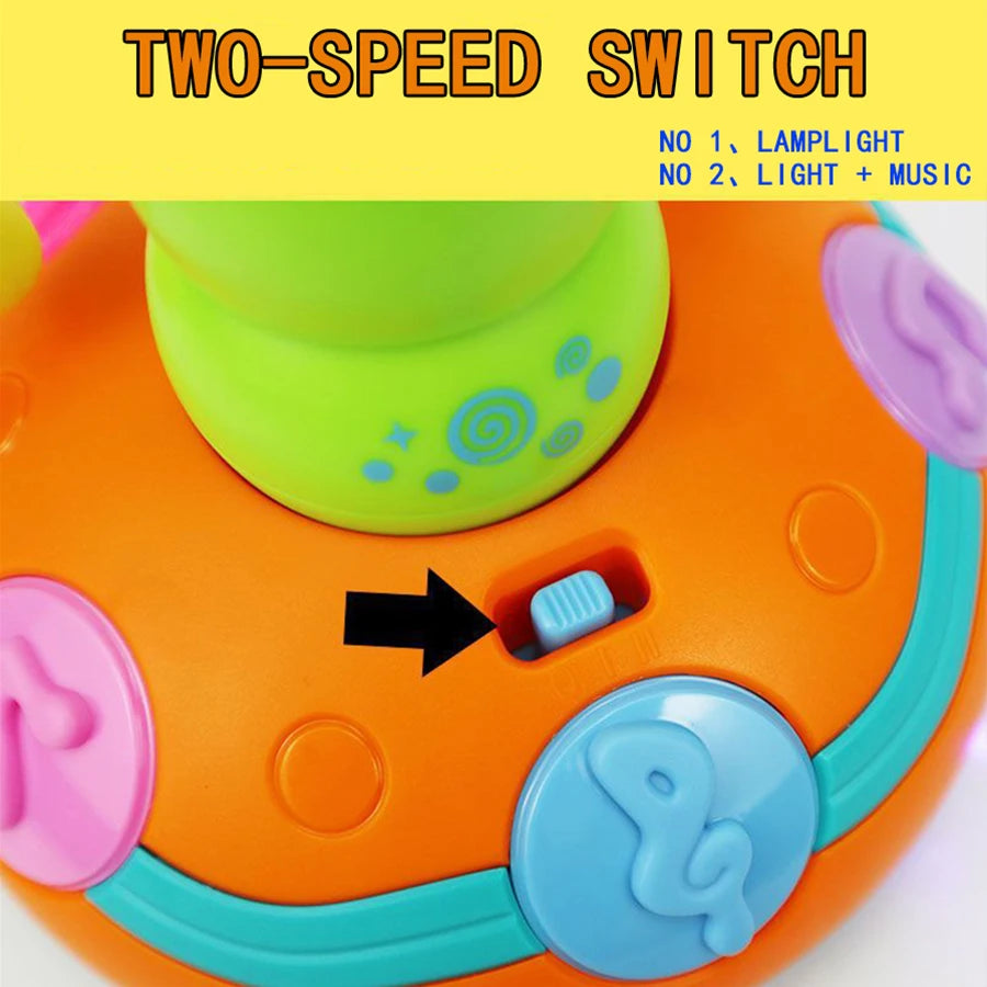 LED Light Caterpillar Saxophone Toy Wriggle Baby beunik