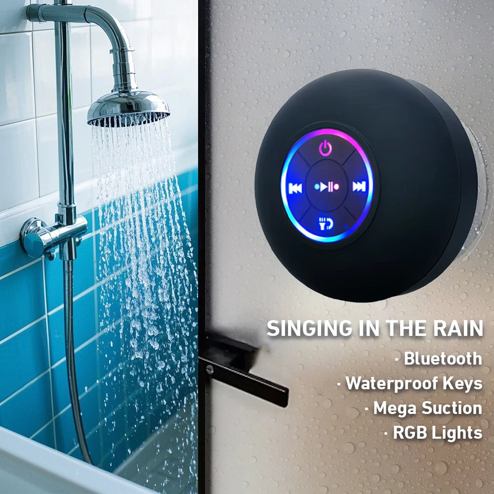 Waterproof Bluetooth Speaker with Colorful LED Lights beunik