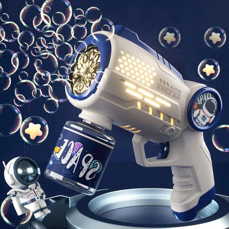 Astronaut Automatic Light Bubble Machine Gun