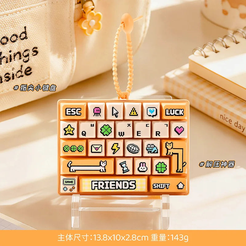 Mini Keyboard Fidget Keychain