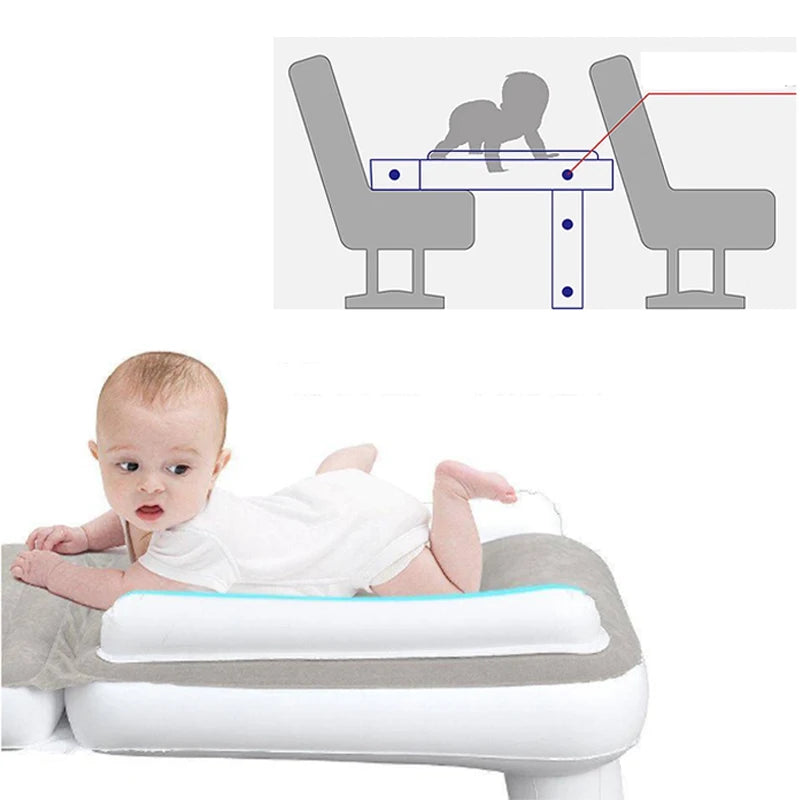 Inflatable Baby Airplane Mattress Travel Bed beunik