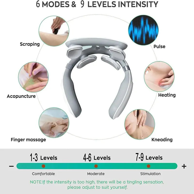 Head And Neck Massage Machine Haeating & Vibration