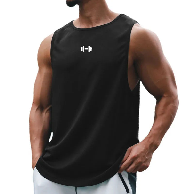 Summer Tank Top Mens Gym Fitness