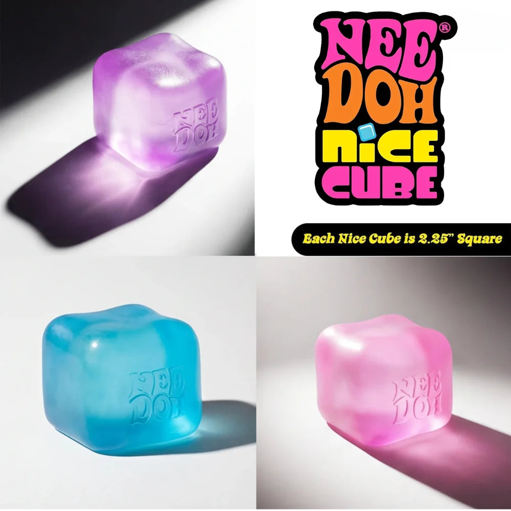 Nee Doh Jellyfish & Cube Squish Stress Toy beunik