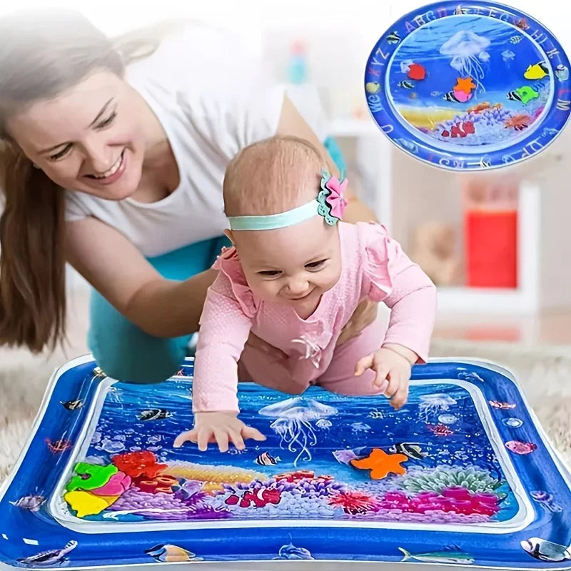 Inflatable Baby Tummy Time Water Play Mat beunik