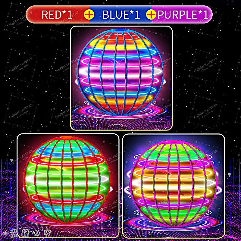 2026 NeoBoomerang™ LED Hover Drone 360°