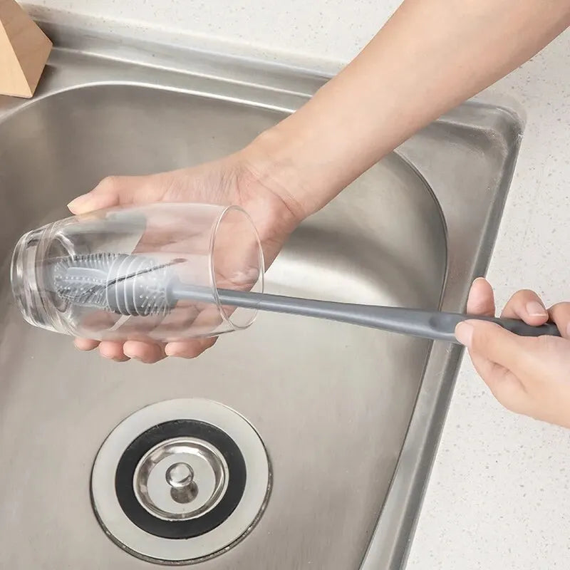 Long Handle Silicone Bottle Brush Cleaning Brush beunik